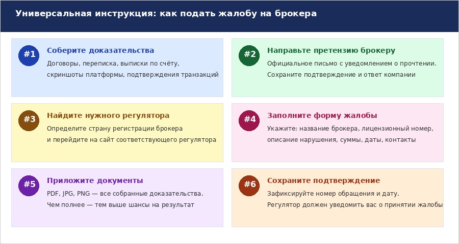 Жалоба на брокера финансовому регулятору: что нужно знать 